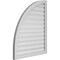 Ekena Millwork Quarter Round Top Left Surface Mount PVC Gable Vent w/ 2"W x 1-1/2"P Brickmould Frame, 30"W x 36"H GVPQL30X3602SF - alternate 4